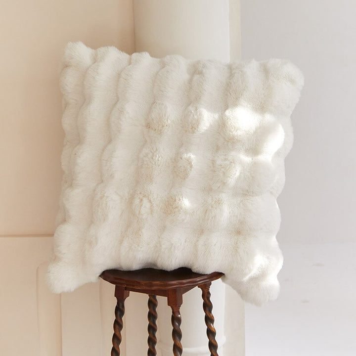 Tuscan Fur Pillow - White